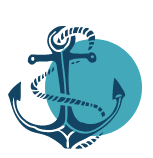 icono de ancla del logo de punta cana yacht rental
